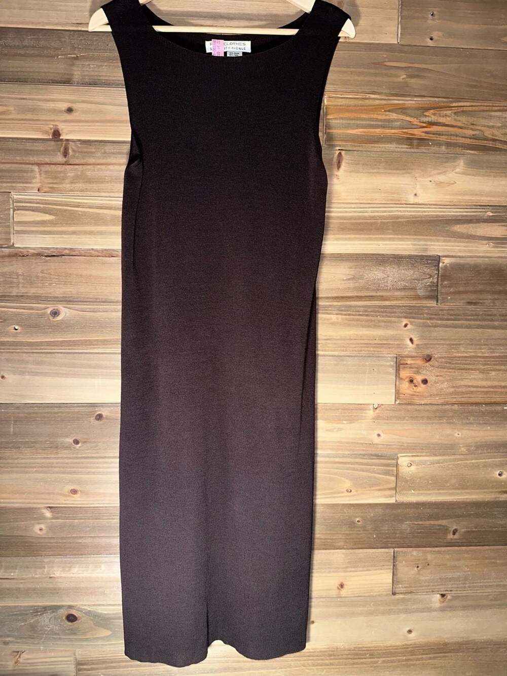 No.74 Real Clothes Saks Fifth Avenue Brown Ribbed Knit Sweater Dress Set